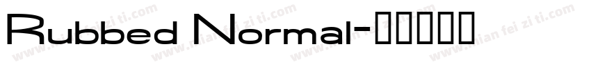 Rubbed Normal字体转换